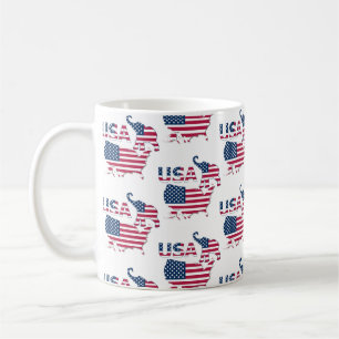 Mug USA Carte Drapeau Parti républicain politique Elép
