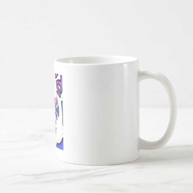 Mug USA Celebration : Lovely Fun Text Dynamic Art (Droite)