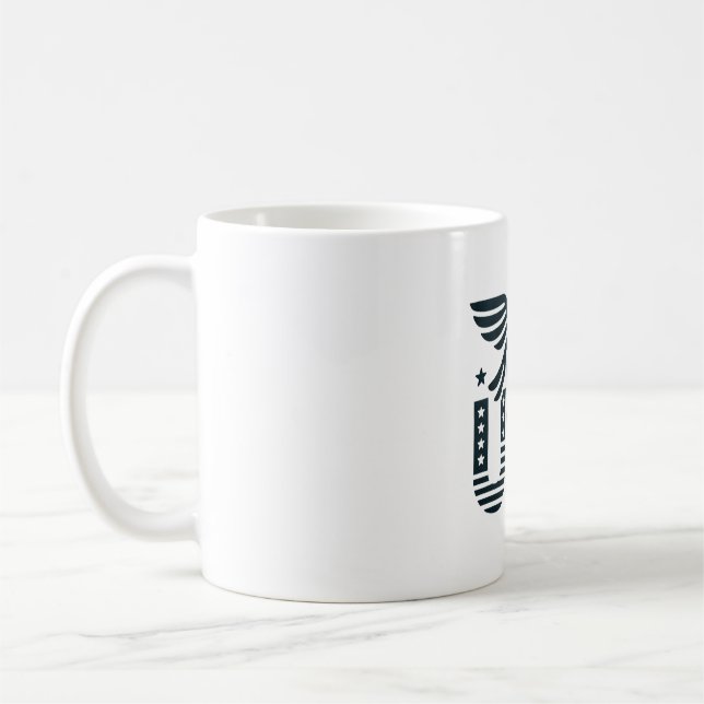 Mug USA Eagle Patriotic Desig - Style Etoile et Stripe (Gauche)
