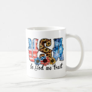 Mug USA En Dieu, nous faisons confiance Christian