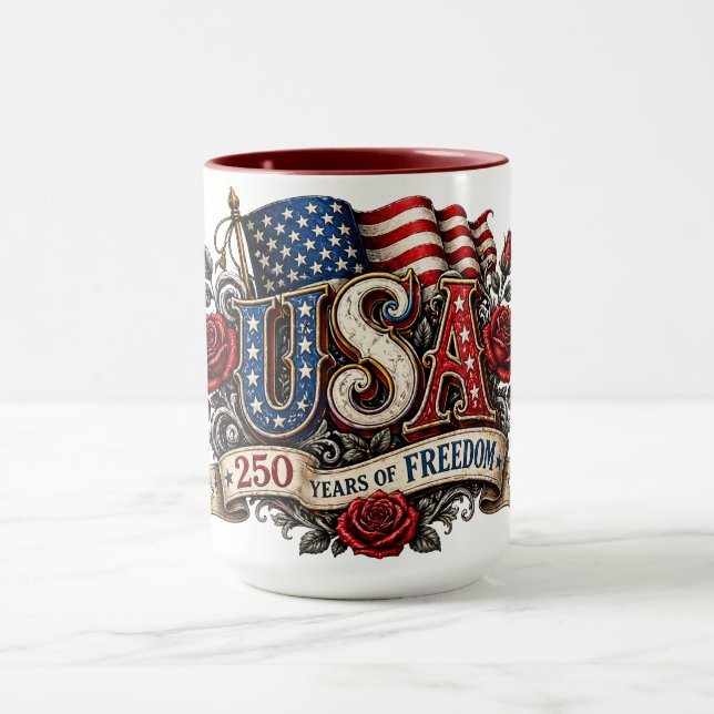 Mug USA Historique 250 Ans Édition Collector (Centre)