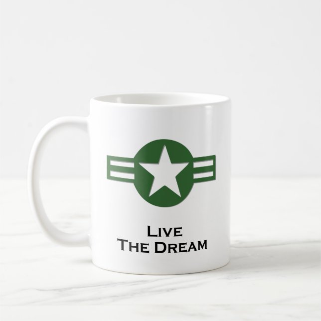 Mug USA Living The Dream Green (Gauche)