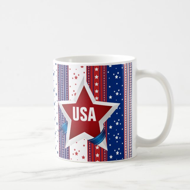 Mug USA Monogram Americana Patriotic (Droite)