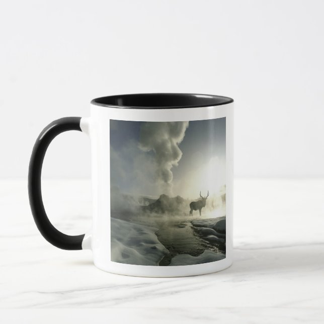 Mug USA, Wyoming, Parc National de Yellowstone. Soleil (Gauche)