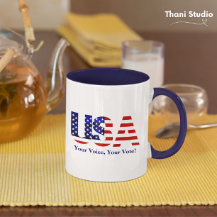 Mug USA Your Voice Your Vote Election Politics