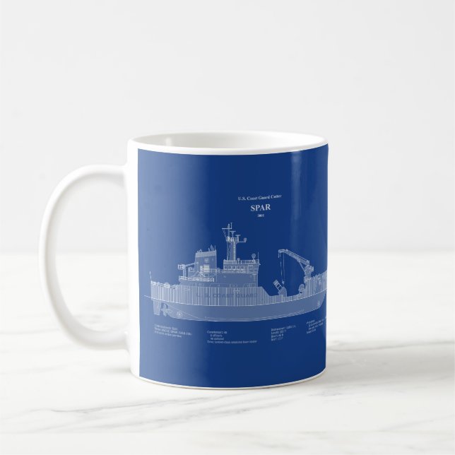 Mug USCG Cutter Spar wlb-206 - ABD (Gauche)