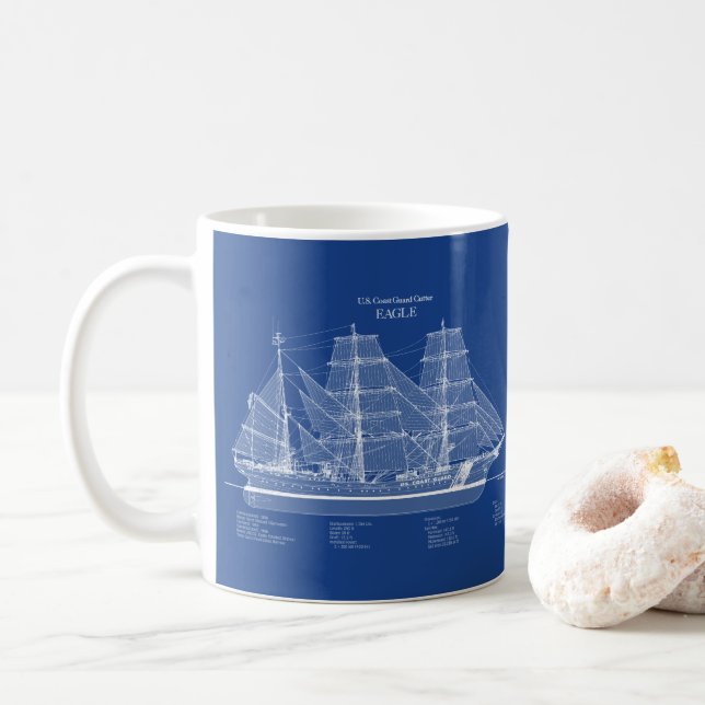 Mug USCGC Eagle wix-327 – États-Unis (Avec donut)
