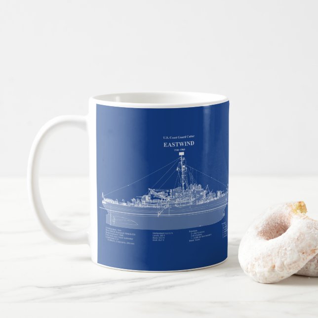 Mug USCGC Eastwind wagb-279 - ABD (Avec donut)