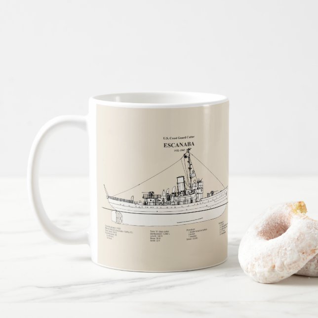 Mug USCGC Escanaba wpc-77 - SBD (Avec donut)