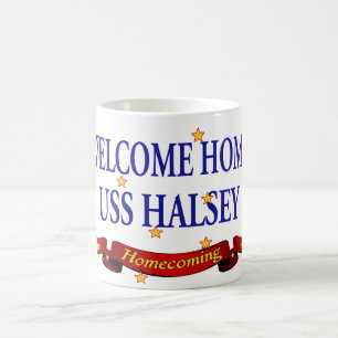Mug USS à la maison bienvenu Halsey