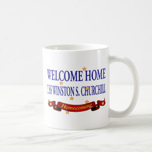 Mug USS à la maison bienvenu Winston S. Churchill