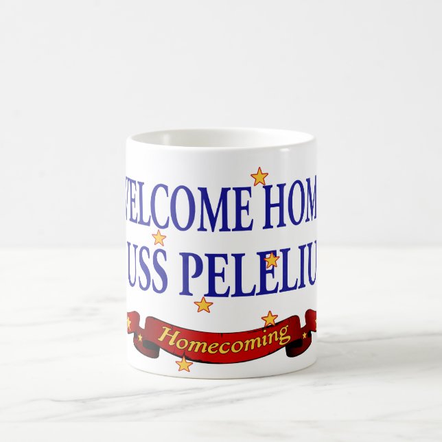 Mug USS Peleliu à la maison bienvenu (Centre)