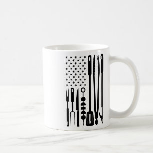 Mug Ustensile de drapeau américain Outils Barbecue Gri