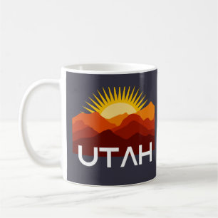 Mug Utah Rétro Vintage Coucher de Soleil du Désert