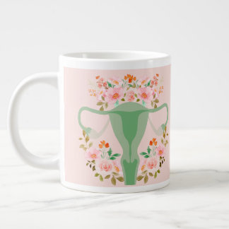 Mug Uterus floral- (Sage)