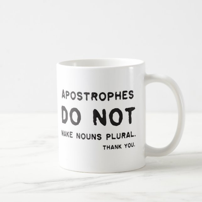 Mug Utilisation d'apostrophe (Droite)