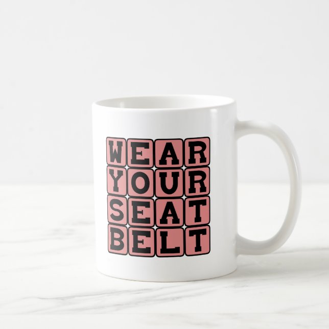 Mug Utilisez votre ceinture de sécurité, Conduisant la (Droite)