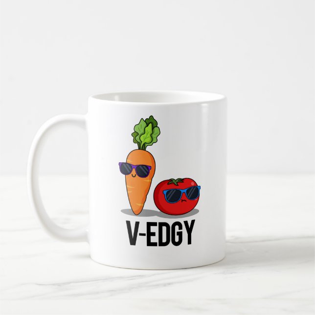 Mug V-Edgy Funny Veggie Pun (Gauche)