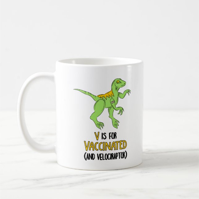 Mug V est destiné aux vaccins et au vélociraptor (Gauche)