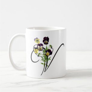 Mug V initial avec Violons Vintages