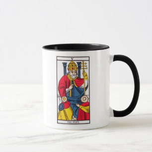 Mug V le pape, carte de tarot