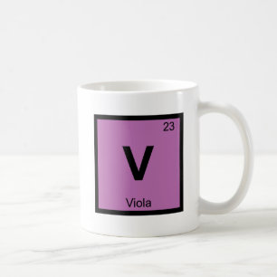 Mug V - Symbole de tableau périodique de la chimie de 