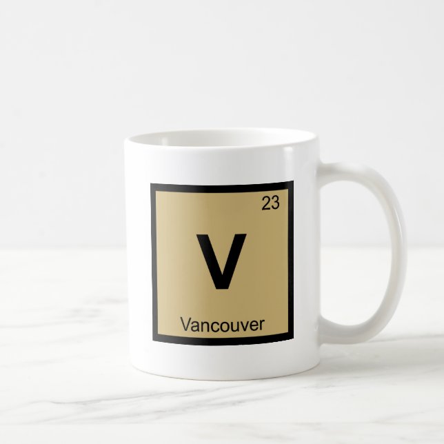 Mug V - Vancouver Washington Chimie Tableau Périodique (Droite)