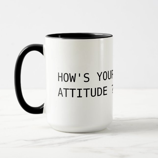 Mug va-t-elle comment votre attitude ? (Gauche)