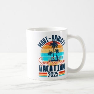 Mug Vacances à Maui Hawaï 2025 Souvenir de famille ass