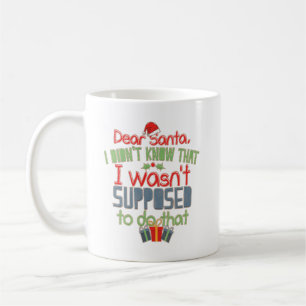 Mug Vacances amusantes Chère Père Noël Noël