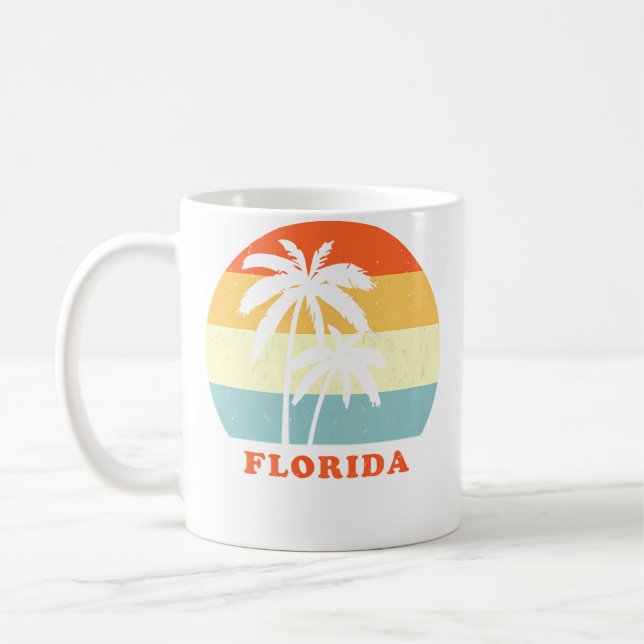 Mug Vacances au palmier du soleil de Floride (Gauche)
