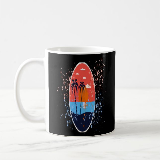 Mug Vacances avant de la plage d'été (Gauche)