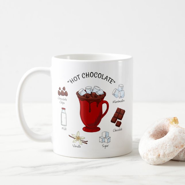 Mug Vacances Chaudes Chocolat (Avec donut)