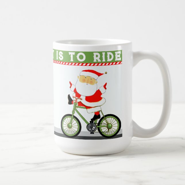 Mug Vacances de Noël à vélo (Droite)