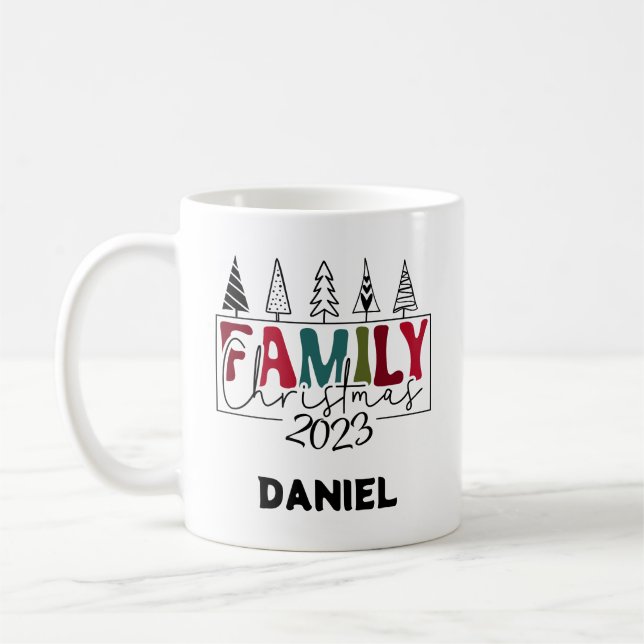 Mug Vacances de Noël en famille (Gauche)