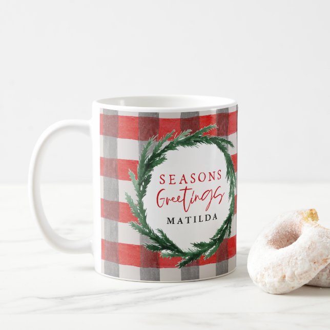 Mug Vacances de Noël en hiver (Avec donut)