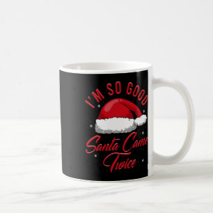 Mug Vacances de Noël Hilarié Naughty Nice Père Noël Ad