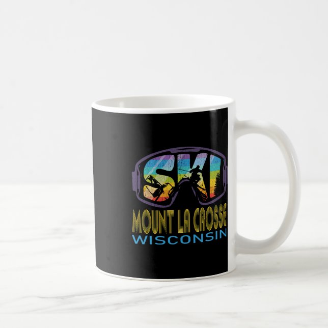 Mug Vacances de ski à Ski Mount La Crosse Wisconsin  (Droite)