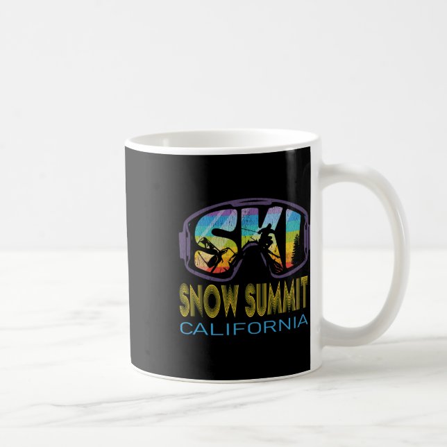 Mug Vacances de ski à Ski Snow Summit Californie  (Droite)