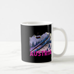 Mug Vacances de ski en Autriche - Style vintage