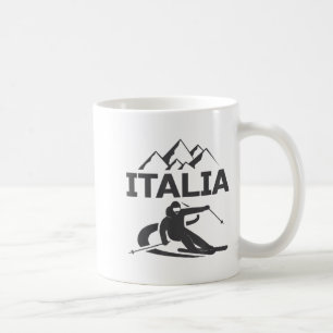 Mug vacances de ski station de ski skieur Italie