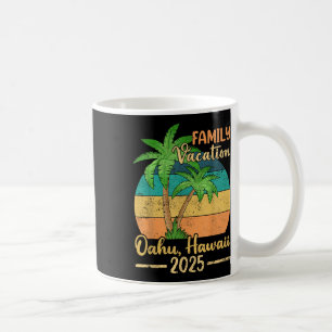 Mug Vacances d'été 2025 en famille à la plage d'Oahu H