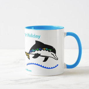 Mug Vacances d'été balnéaire - Dauphins