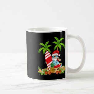 Mug Vacances d'été de Noël de surf de Santa en juillet