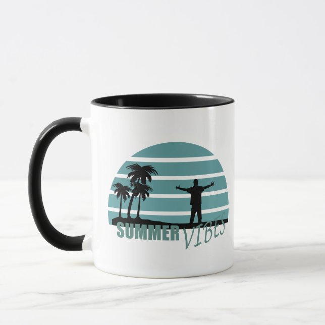 Mug vacances d'été en famille (Gauche)