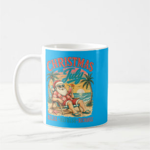 Mug Vacances d'été Relax Plage Père Noël Hawaïen Couch