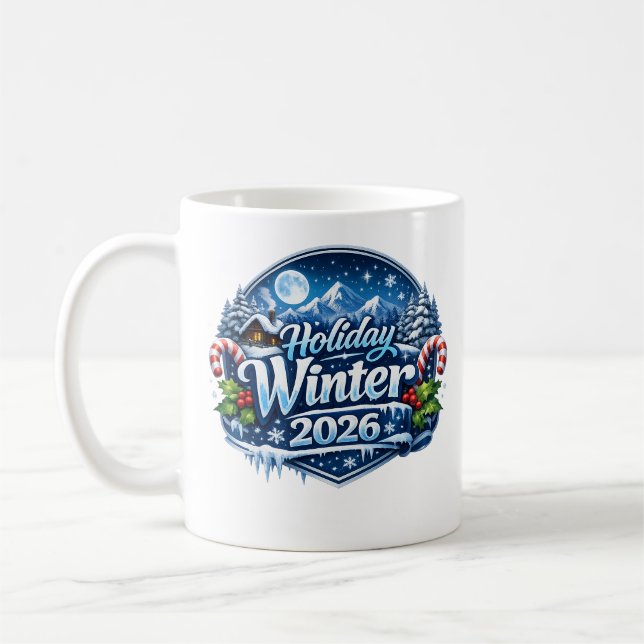 Mug Vacances d'hiver 2026 (Gauche)