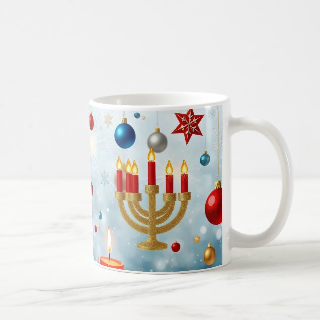Mug vacances d'hiver combinant des motifs de Noël (Droite)