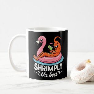 Mug Vacances drôles de crevettes plage fruits de mer é