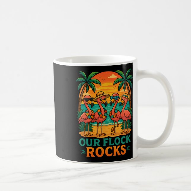 Mug Vacances drôles de plage tropicale Flamant rose  (Droite)